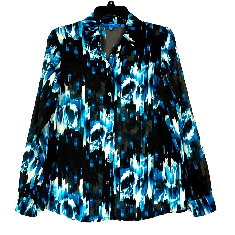 Derek Lam Abstract Floral Print Blouse